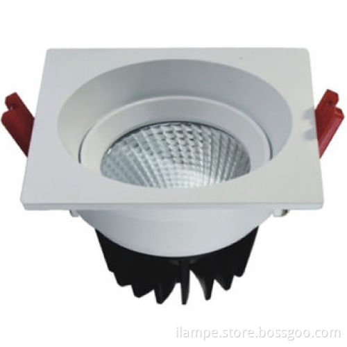 Newly designed LED square downlight with lacquer that bake cover and die casting aluminum radiator